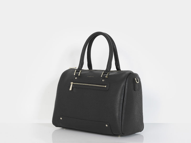 The Row Black Leather Dylan Bag  Print cotton changing bag Shoulder bag  394144 - Vortici - Cra-wallonieShops