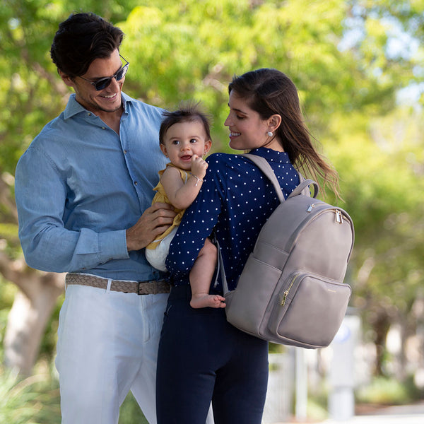 The Jenny light grey Baby Changing Backpack